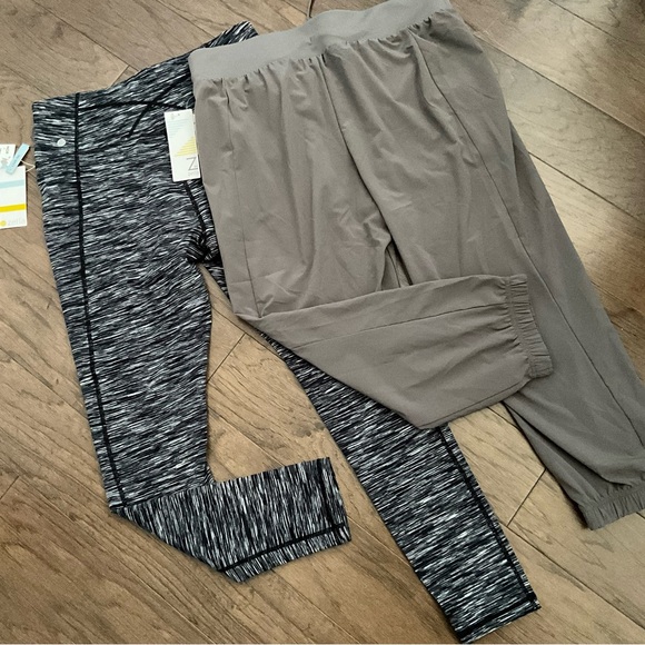 BUNDLE- NWT Zella Yoga Pants & City Joggers Black Grey Set 2 Pairs of Pants - Picture 4 of 13